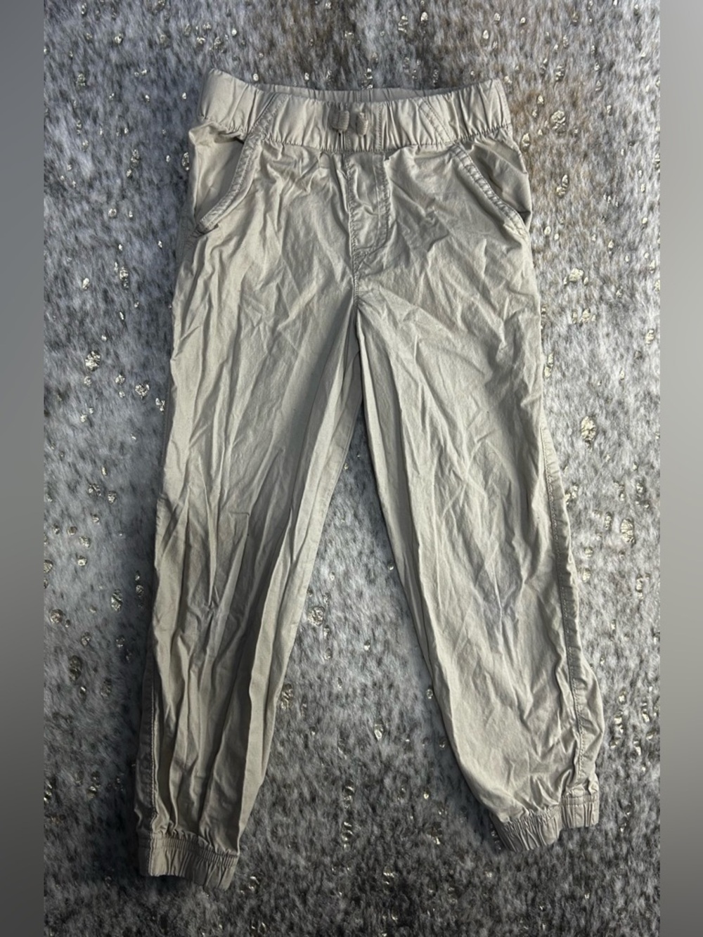 5 for $25🔥Wonder Nation Cream‎ Jogger Pants Size 6